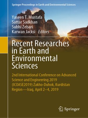 cover image of Recent Researches in Earth and Environmental Sciences